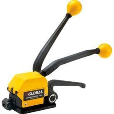 GLOBAL EQUIPMENT Sealless Strapping Tool, 3-5/16"L x 5-1/16"W x 1-1/4"H, Yellow   Black SL200